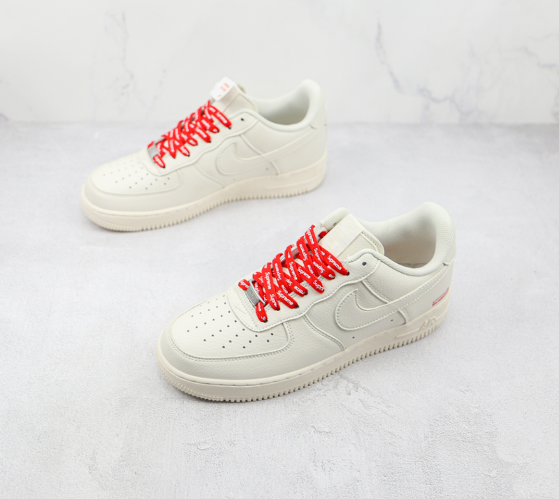 Supreme x Nike Air Force 1 Low Box Logo White